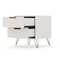 Manhattan Comfort Rockefeller 2.0 Nightstand, Off White and Nature 102GMC3 - alternate 6